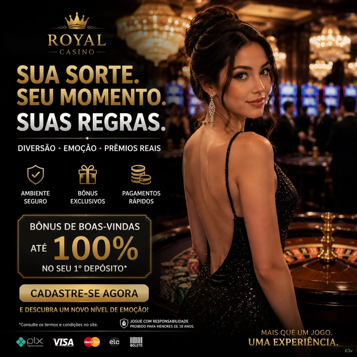 63x - Entre no Jogo e Ganhe Muito no Cassino Online Mais Seguro do Brasil!